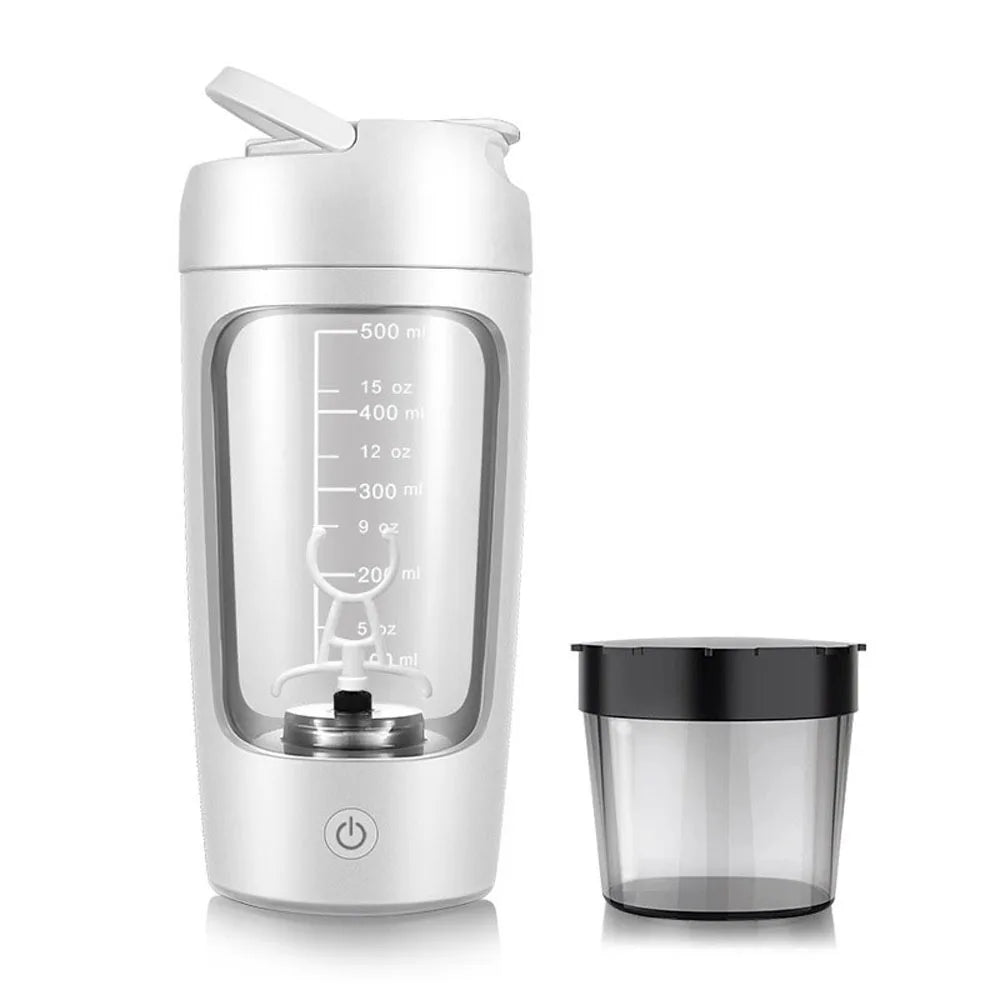 Elektryczny shaker proteinowy 650 ml – automatyczny, przenośny, gym